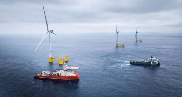 25MW WindFloat Atlantic floating offshore wind farm in Portugal  - Image Credit: ABS