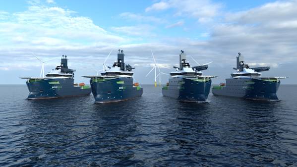 Windward Offshore's CSOV fleet (Credit: Vard)