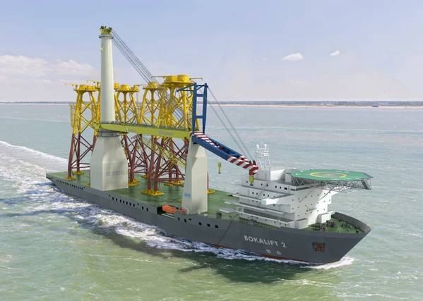 Wärtsilä’s comprehensive thruster solution will enable an existing hull to become the crane vessel Bokalift 2 - Image Credit - Wärtsilä’