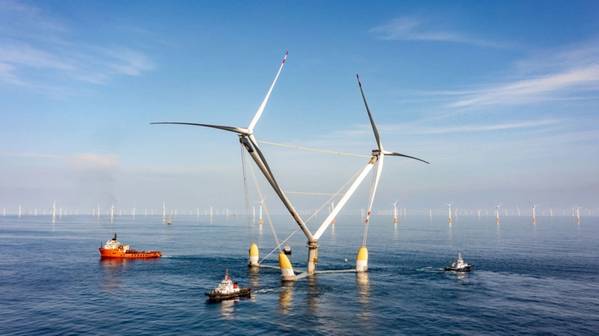 Ming Yang's 16.6MW OceanX floating wind platform (Credit: Ming Yang Smart Energy)