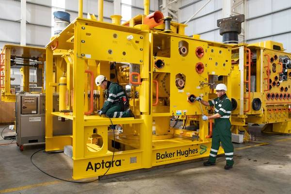 "We've launched a technology called Aptara which is around all of the hardware subsea, the tree, the manifold, the control units. It's a radical way of looking at it, and it's very modular, very interchangeable." Photo courtesy Baker Hughes