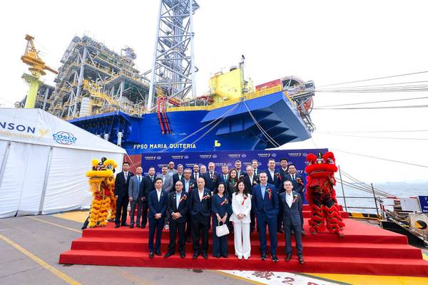 Naming ceremony for FPSO Maria Quitéria (Credit: Yinson Production)