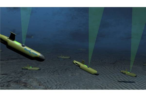 Blue Ocean Seismic Services swarm concept, illustration. Image from Blue Ocean Seismic Services