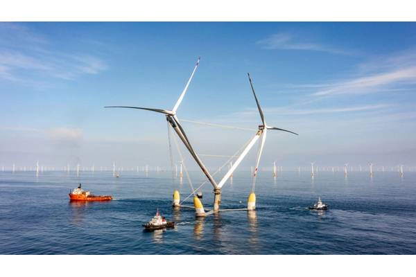 OceanX floating wind platform (Credit: Mingyang Smart Energy)