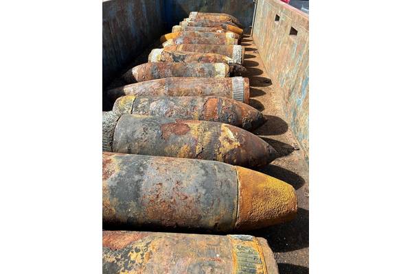 UXO retrieved from the seabed (Credit: Ocean Winds)