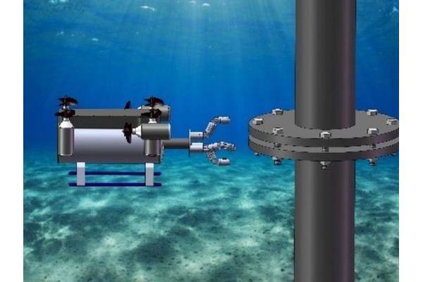 SmartTouch technology for autonomous subsea pipeline inspection is under development at the University of Houston. Image courtesy UH