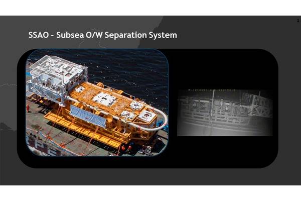 The SSAO subsea oi water separation system. Image courtesy Petrobras.
