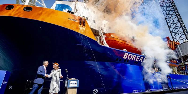 Van Oord Christens World's Largest and Most Sustainable Offshore Wind Installation Vessel