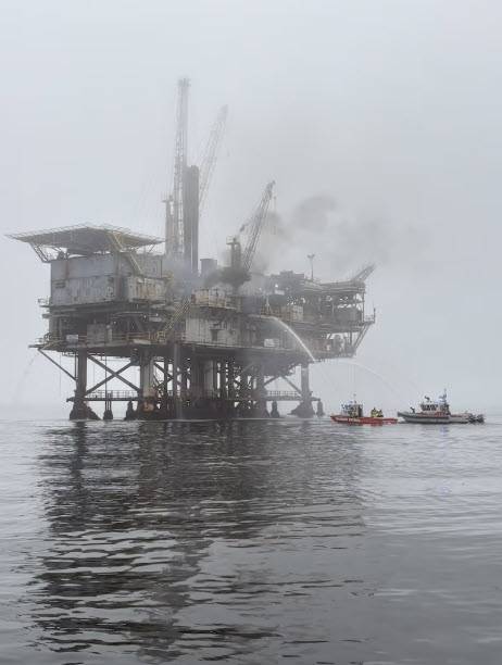 Fire Breaks Out on California Gas Platform During Decommissioning