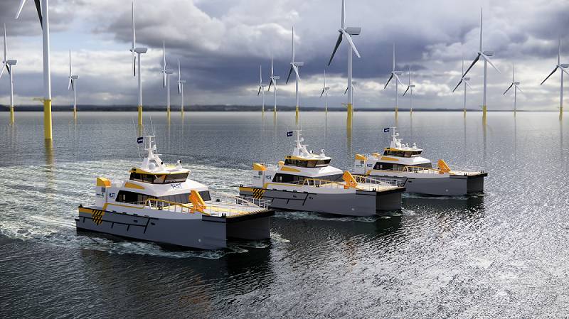 HST Marine Orders Three Battery-powered Fast Crew Suppliers from Damen