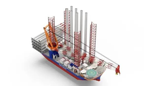 Keel Laid for Van Oord's Offshore Wind Turbine Installation Vessel Boreas