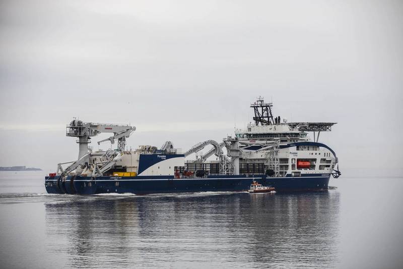 Prysmian's Leonardo da Vinci Vessel Begins Laying Cable for RWE's Sofia Offshore Wind Farm