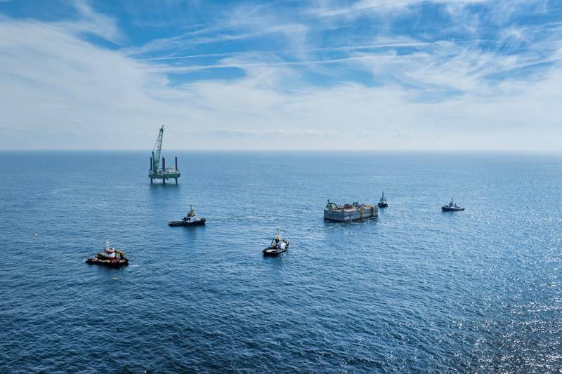 Belgian Energy Island in North Sea Starts Taking Shape (Video)