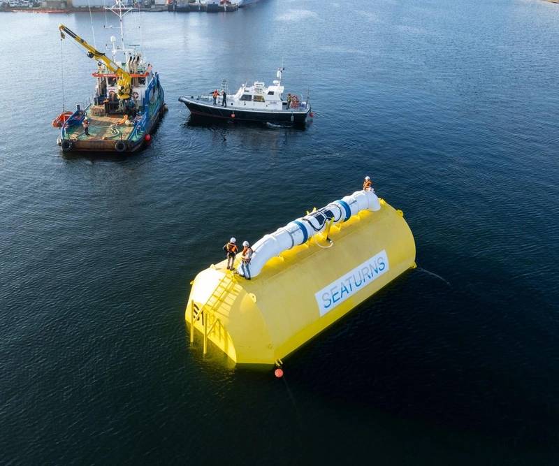 Seaturns Puts Full-Scale Wave Energy Device on First Trials in France