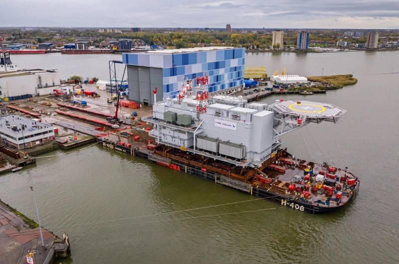 Jasmund Substation Nears Baltic Sea Installation After Topside and Jacket Load-Out