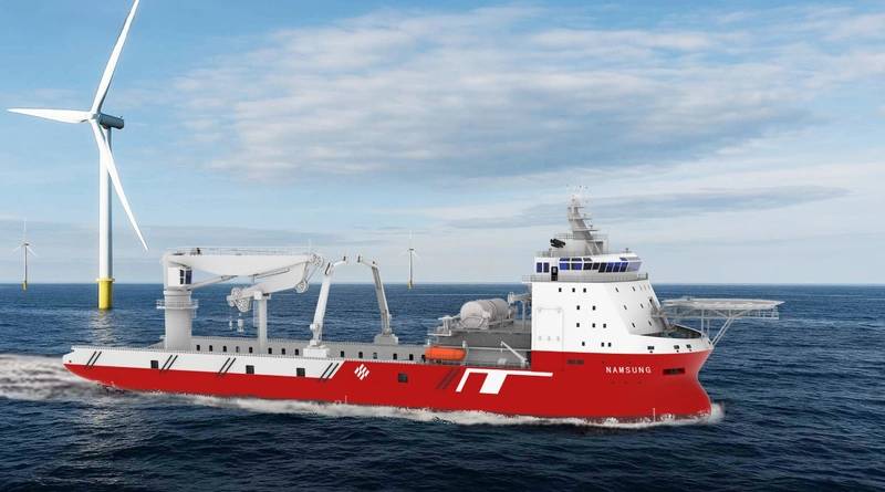 MacGregor Nets AHC Subsea Crane for Floating Wind Farm Vessel