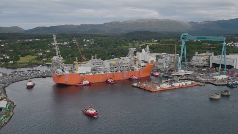 Barents Sea-Bound Johan Castberg FPSO Departs for Sea Trials