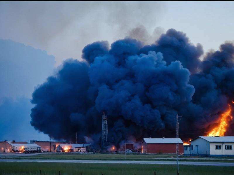 Russian plant fire rages on, 24 hours after Ukrainian attack