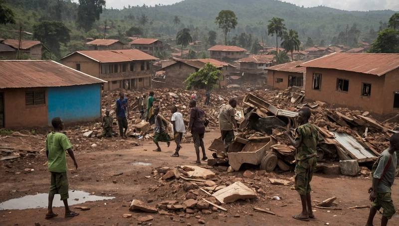 As M23 rebels arrive in the suburbs, there is looting and destruction in Bukavu, eastern Congo.