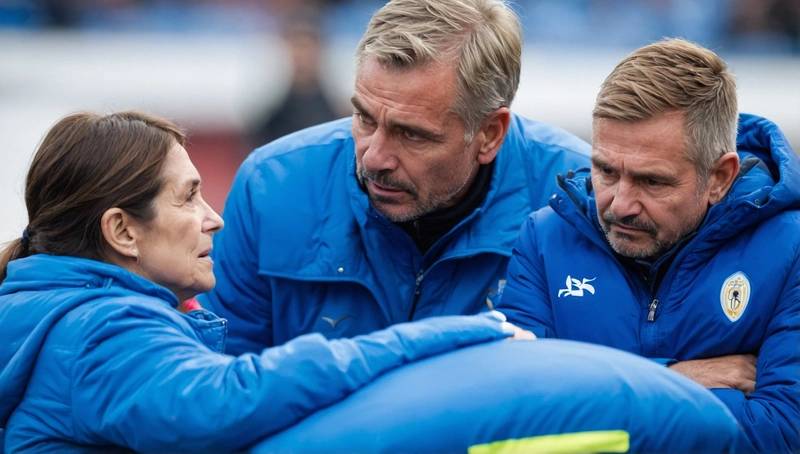 Brugge's coach speaks to a dead mother before the match