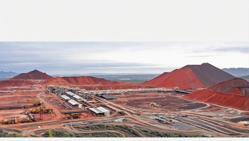 Rio Tinto's profit for the full year falls to a five-year-low due to soft iron prices