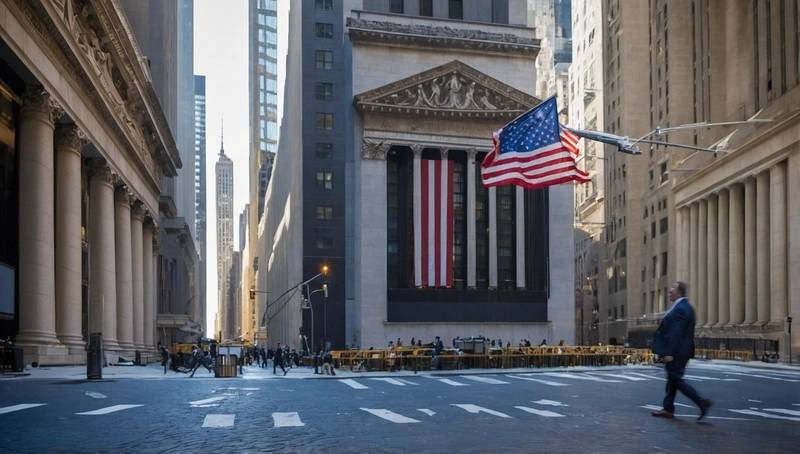 Wall Street closes mixed with European shares gaining; US yields and dollar falling