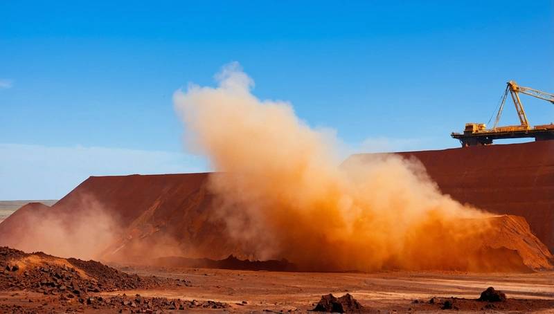 Iron ore falls due to China demand concerns