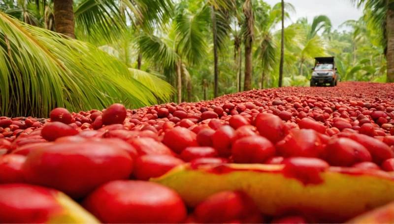 Palm oil falls due to rival oil's weakness; soft ringgit caps losses