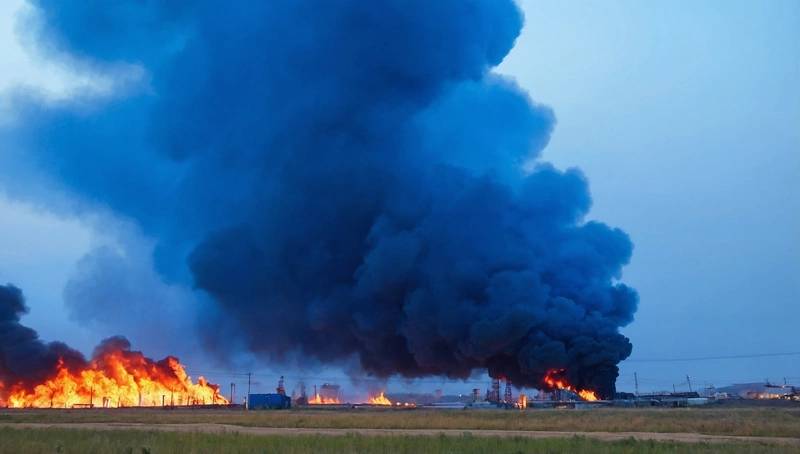 The fire at a southern Russian oil depot was extinguished by the governor after almost a week.