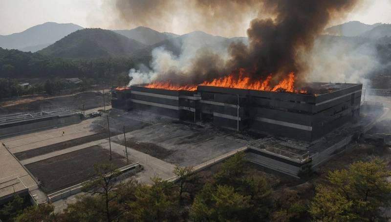 Wildfires in South Korea spread, forcing the evacuation of four local jails