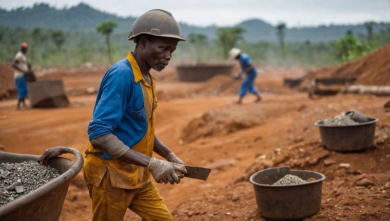 Alphamin, a Congo tin mining company, says that production has resumed after the rebels withdrew.
