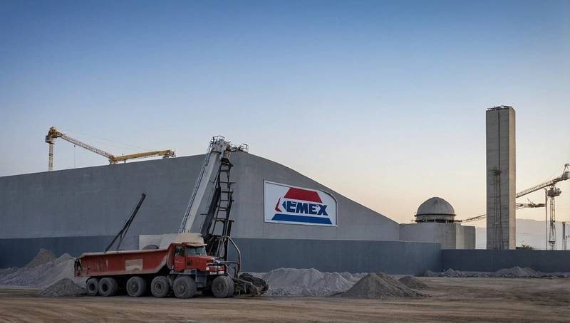 Cemex, the Mexican cement company, has seen its core profits fall due to a weaker local market.