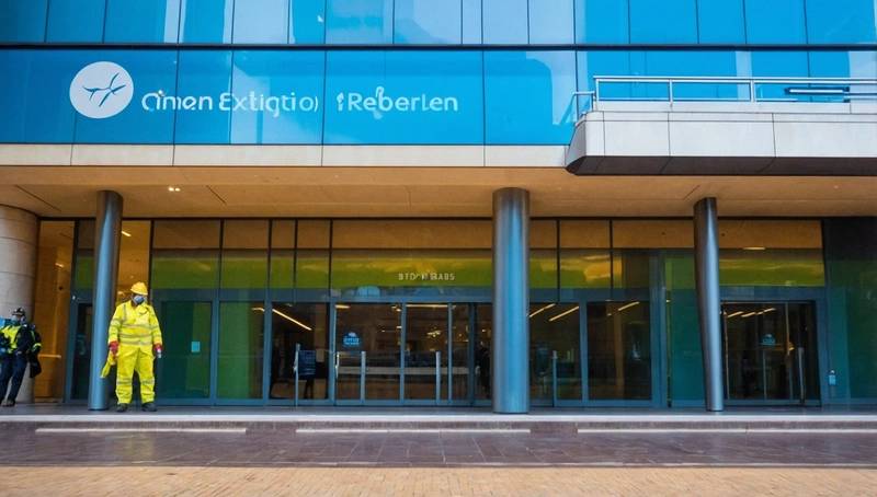 Extinction rebellion briefly occupies BNP Paribas' entrance during TotalEnergies protest