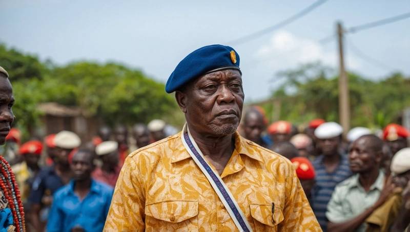 The coup leader is expected to remain in power during the Guinean presidential election