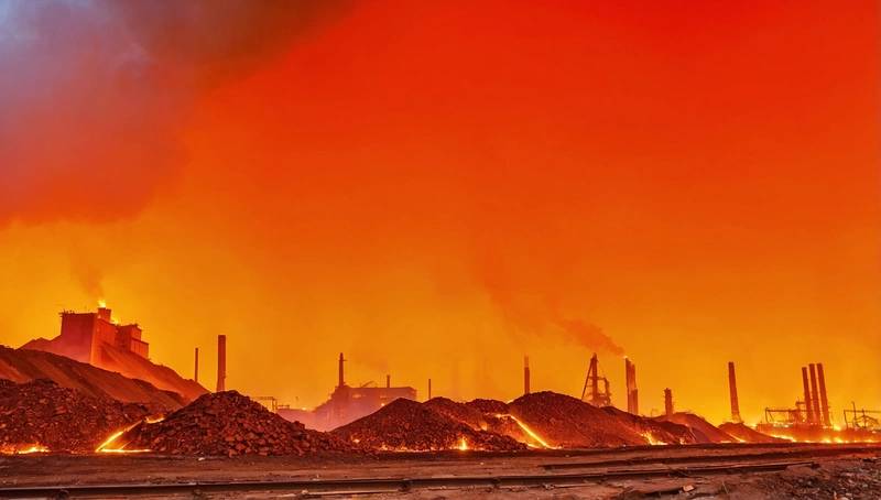 After an accident at a Chinese steel mill, iron ore prices fall due to concerns about demand