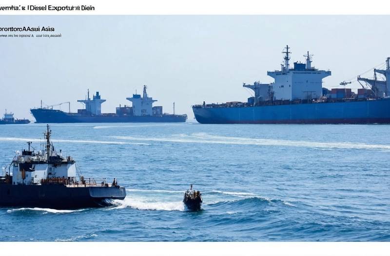 Data shows that India's diesel exports to SE Asia reached a 7-year high due to the Iran war in March.