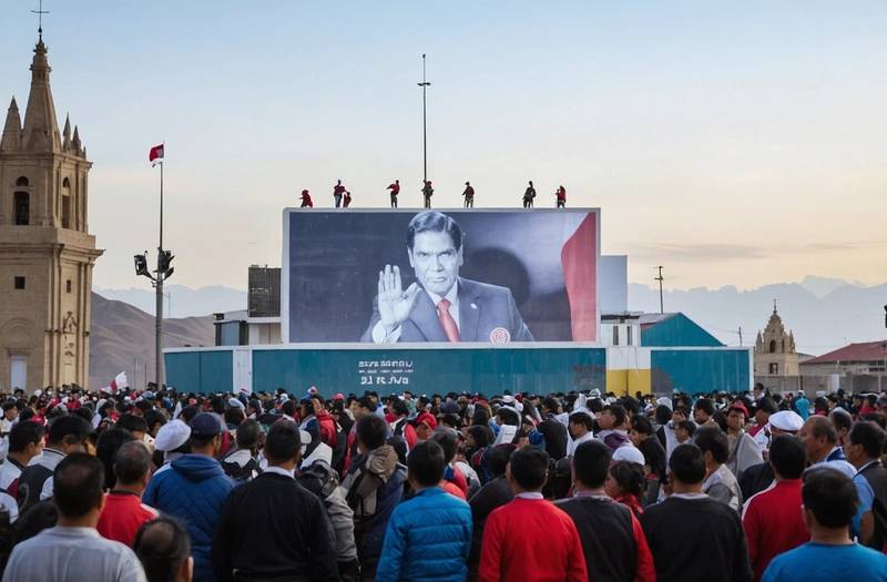 Peru's presidential vote tightens, stocks dip, as count enters second day