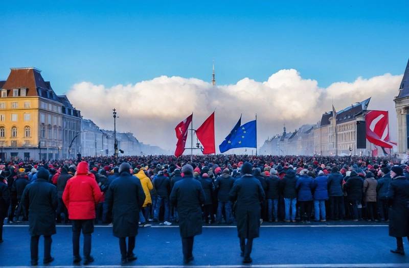 The morning bid rally in Europe turns ugly
