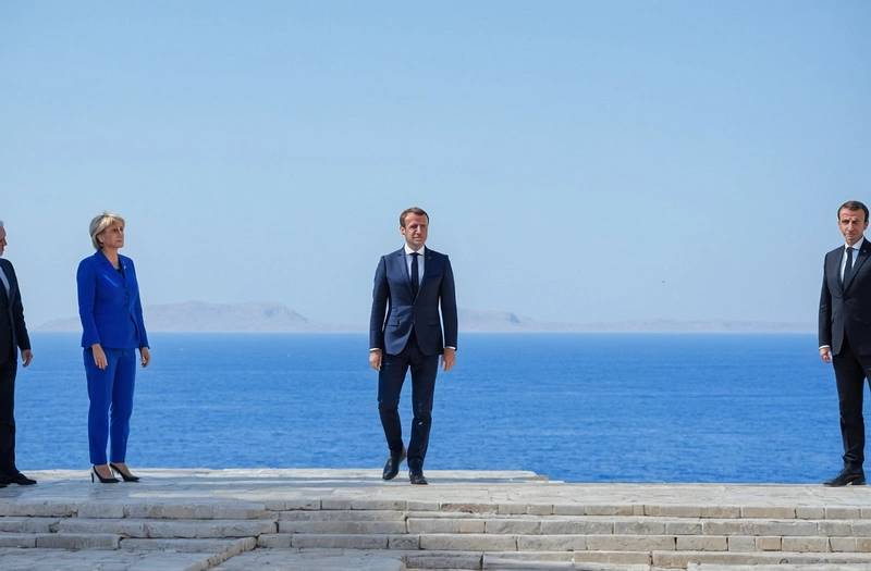 Macron is the first EU leader to visit Syria since Assad was overthrown.