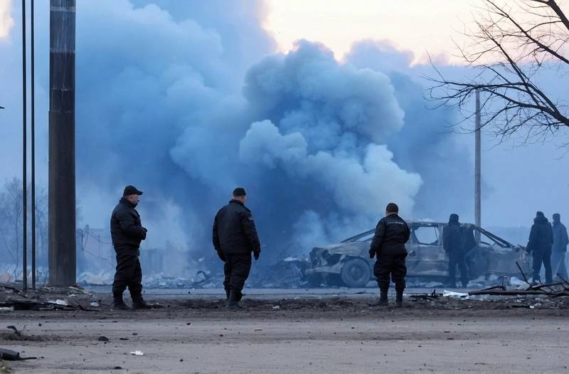 Officials say that a Russian bombing attack in Ukraine's Sumy killed at least four people, but other areas were also affected