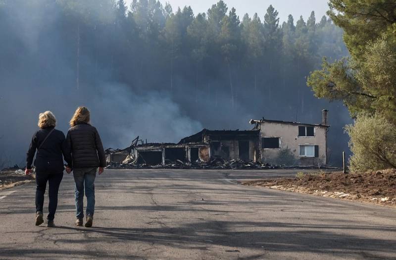 "There's nothing Left": French wildfire victims return to their burned homes