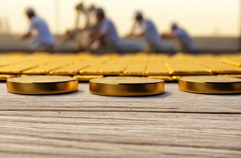 Gold falls on profit-taking following rally to more than three-month high