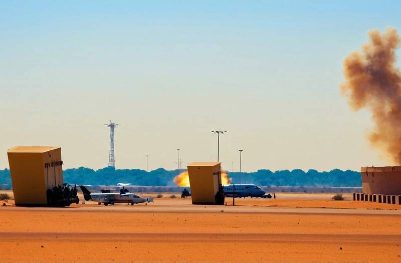 Sources: Gunfire and explosions at Niamey's airport and perimeter of the presidency in Niger