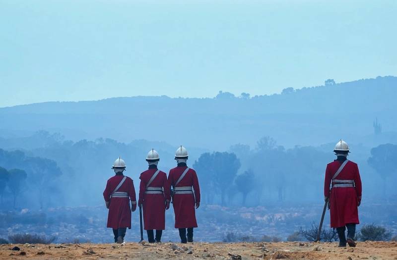 Spain removes the remains of 11th-century kings as wildfires rage
