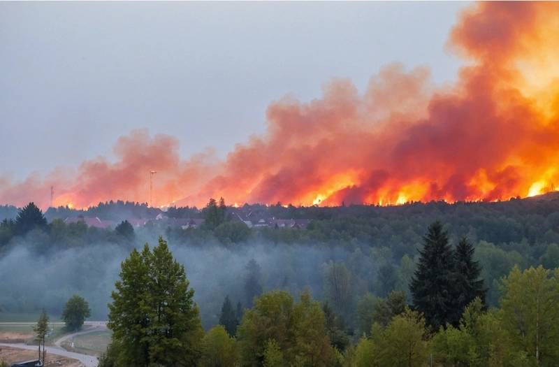 Wildfires in Germany force the evacuation of 1,800 people after reaching a border village