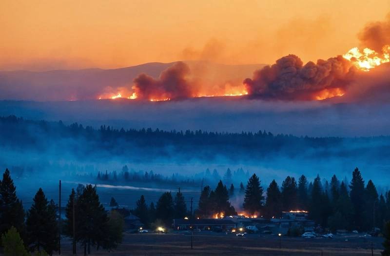 Wildfires near Spokane destroy 700 buildings and force 64,000 people to flee