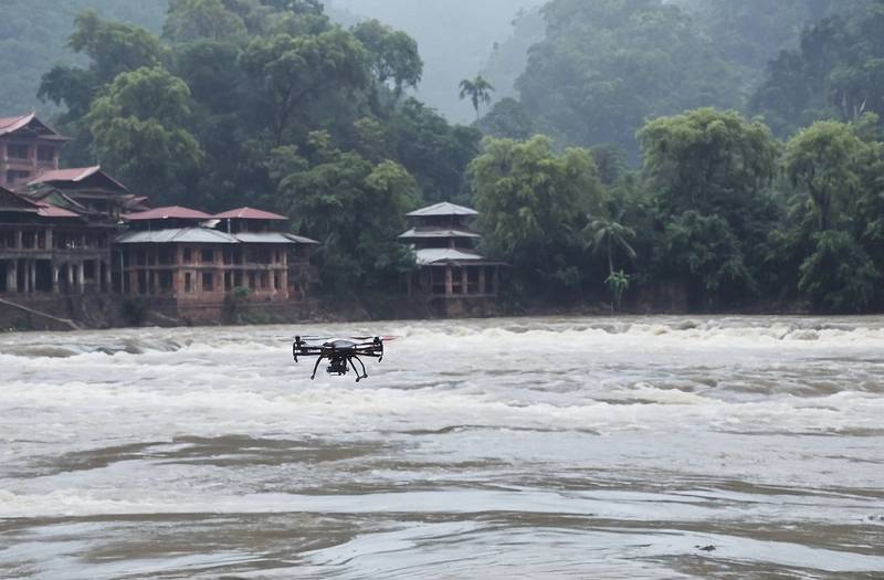 Nepal uses drones to provide flood relief