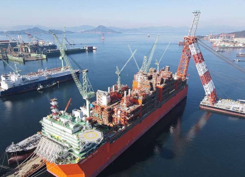 Eni: Coral Sul FLNG Complete and Ready to Sail Away to Mozambique