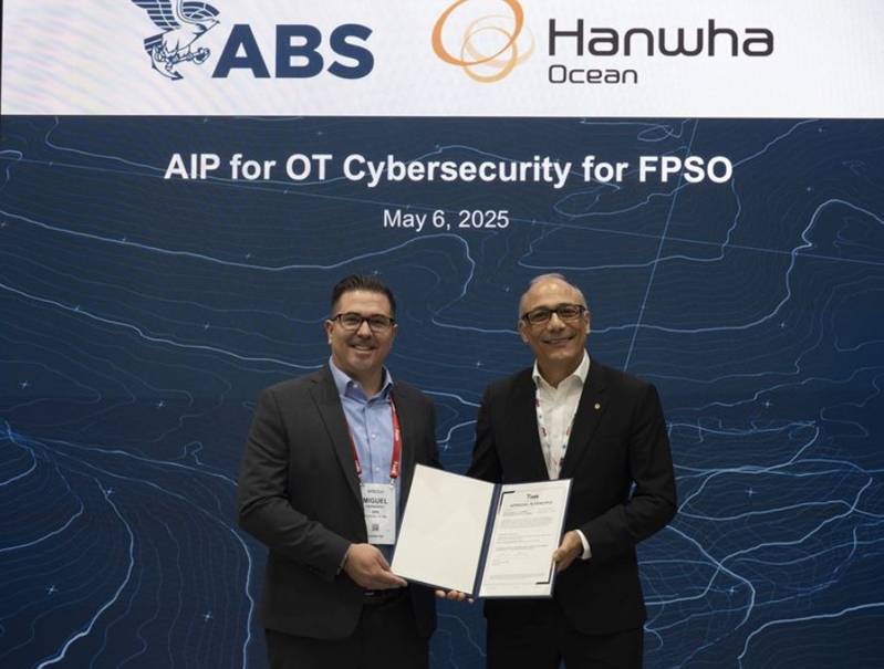 Hanwha Ocean’s FPSO Cybersecurity Concept Gets ABS’ Nod