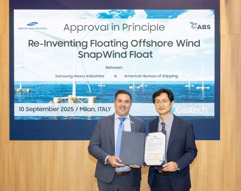 SHI’s 15MW Floating Wind Platform Gets ABS Approval